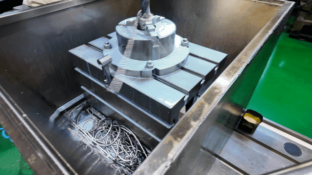 Metal drilling machines in industrial sites