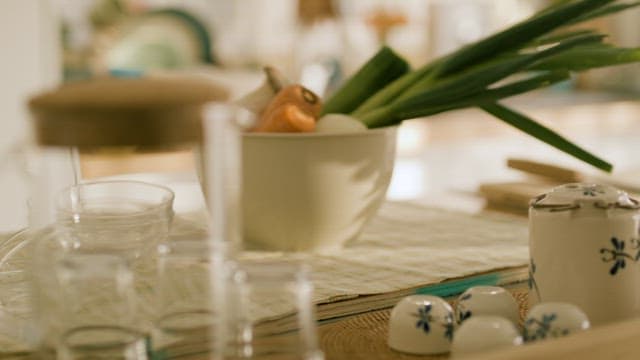 Vegetables on the Kitchen Table Before Being Trimmed