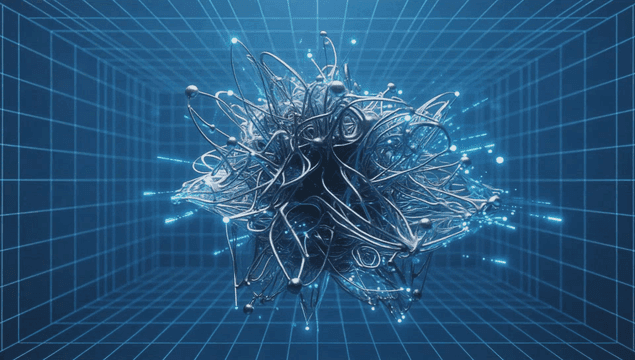 격자 공간의 복잡한 디지털 구조