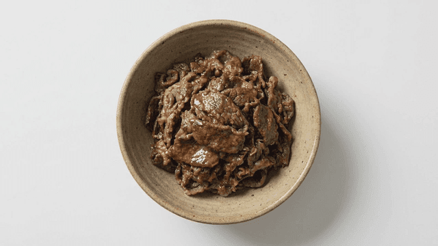Bowl of seasoned bulgogi beef