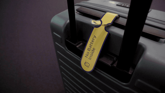 배터리 없음 태그가 있는 여행 가방