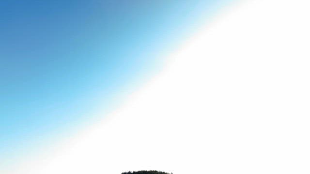 숲이 우거진 언덕과 해변, 바다