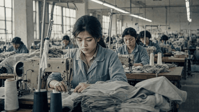 Women working in textile factories in 70s