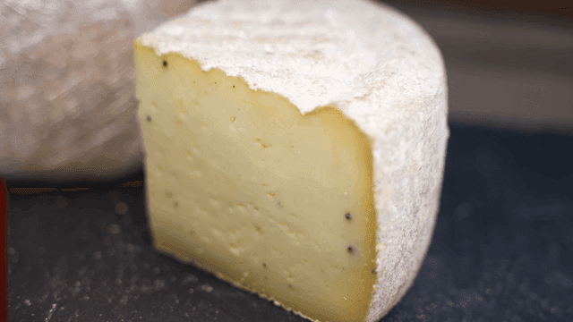 Textured aged cheese