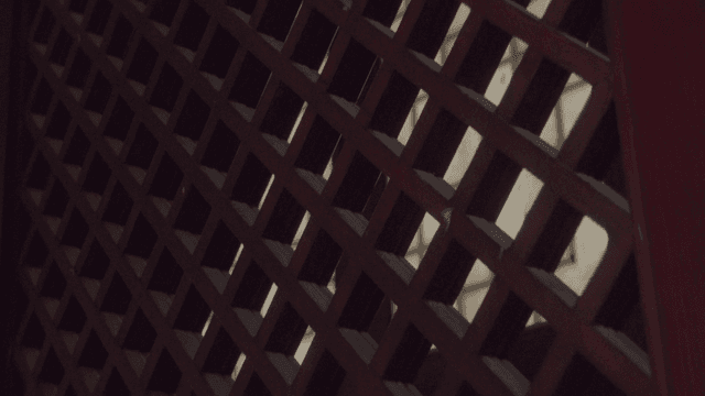 한옥 나무 격자