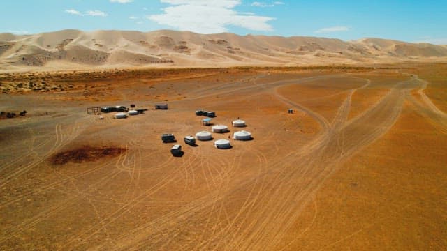 Landscape of Gers, a Nomadic Settlement in the Desert