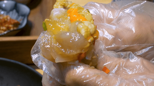 Freshly prepared Soy Sauce Marinated Crab