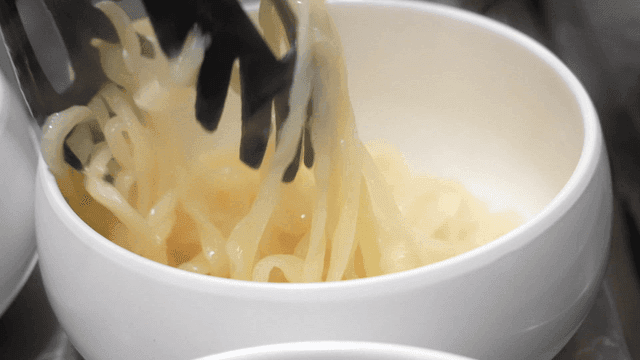 Kalguksu noodles served in bowl
