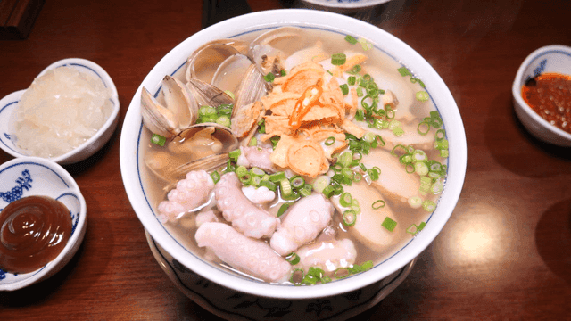 Nourishing seafood rice noodles packed with ingredients