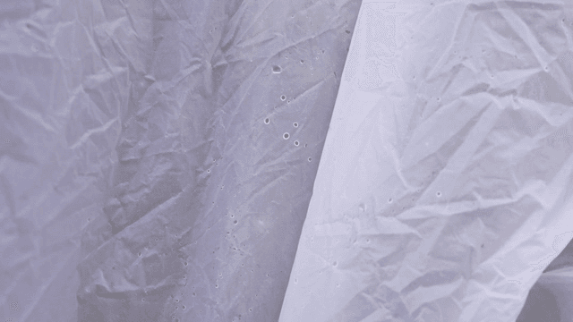 Water droplets on fabric