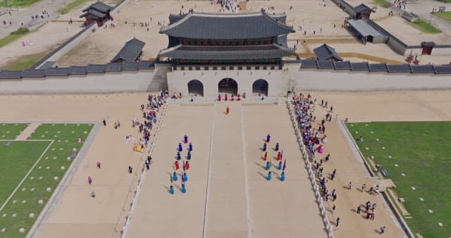 Traditional ceremony at Gyeongbokgung Palace