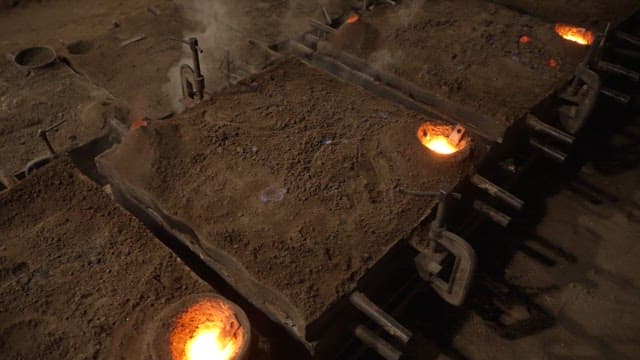 Casting process that deals with molten metal