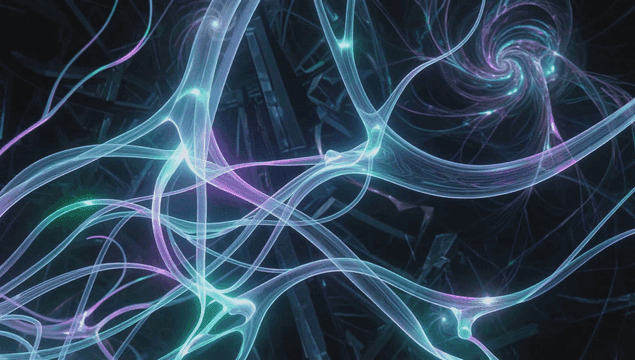 Colorful neural network visualization