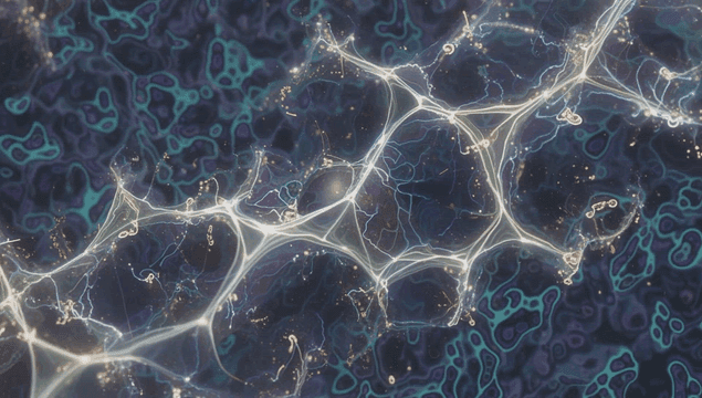 빛나는 선의 복잡한 네트워크