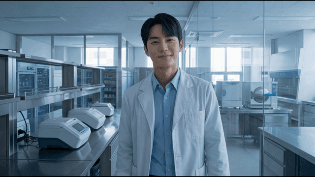 Scientist in a modern laboratory