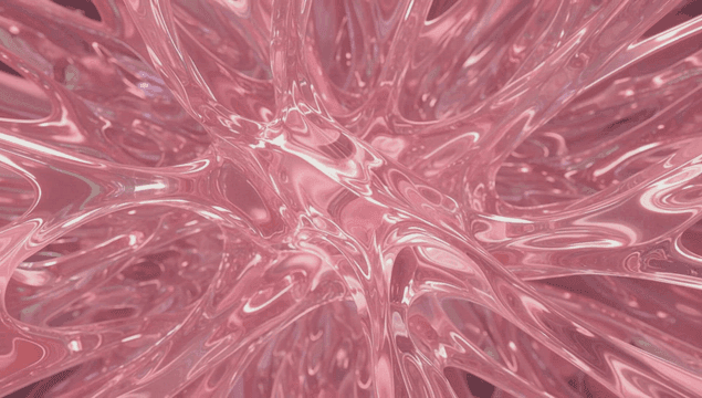 Intricate pink fluid abstract pattern