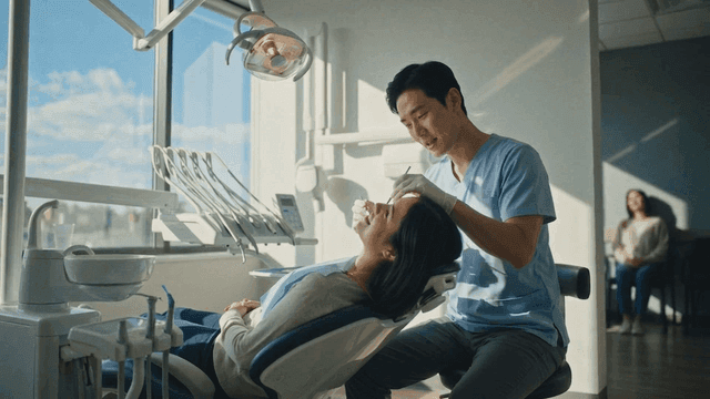 Dentist treating patients at Bright Dental Clinic
