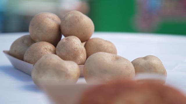 Fresh Potatoes and Potato Croquette