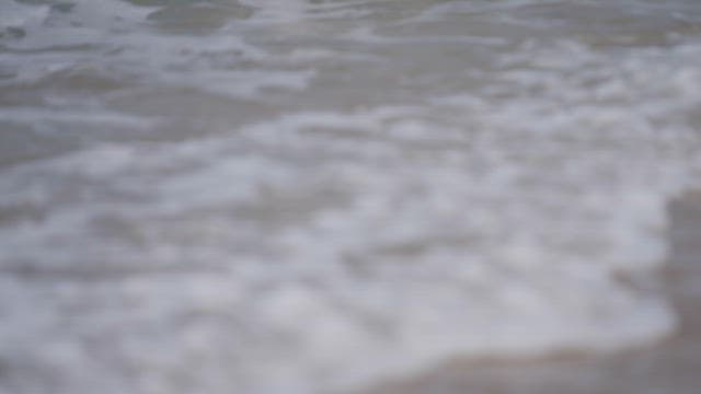 Sea Waves Crashing Against the Shore