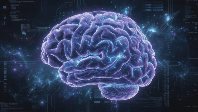 디지털 공간의 빛나는 뇌