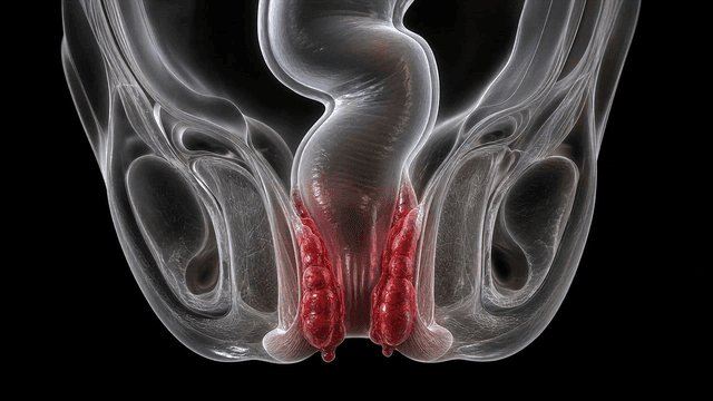 Human anus emphasized