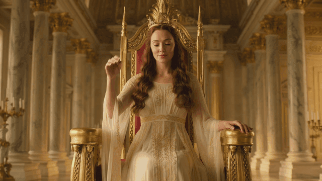 Yeoa sitting on throne