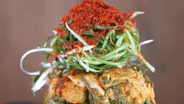 Spicy pork backbone stew with blend of vegetables and seasoning