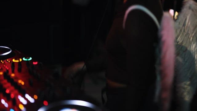 DJ Enjoying a Performance Together at a Club