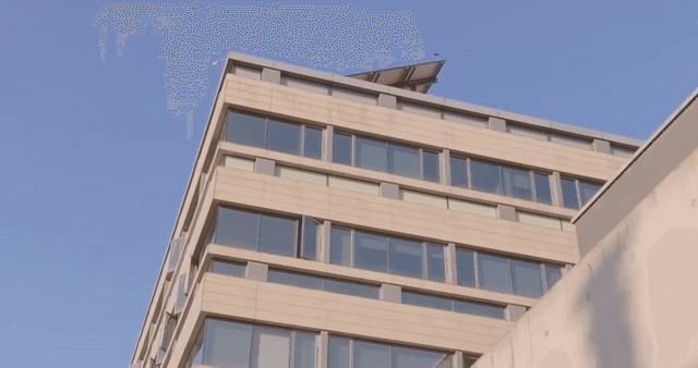 현대식 건물의 외관