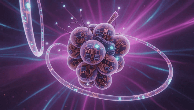 회로가 있는 미래형 디지털 열매