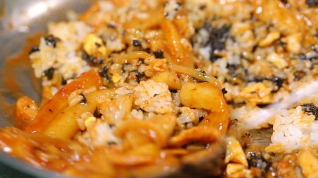 라볶이와 함께 비벼먹는 볶음밥