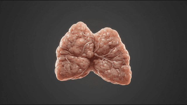 Detailed view of human thymus