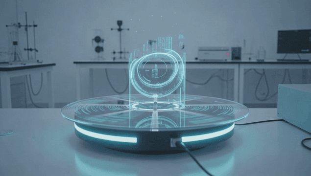 Holographic display in a modern lab