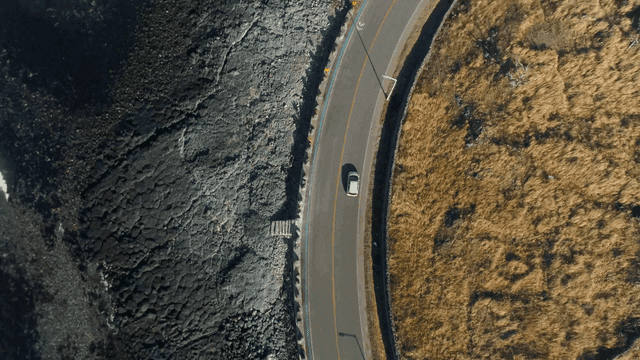 Coastal road with scenic ocean view