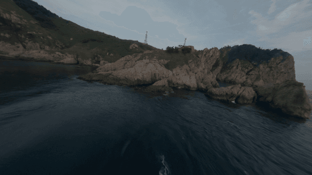 Rocky islands surrounded by calm sea