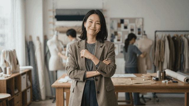Fashion designer in a creative studio