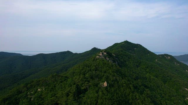 Lush Green Mountain Range