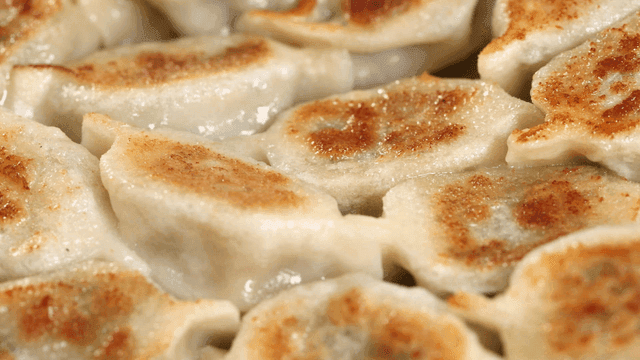 Plenty of crispy fried dumplings