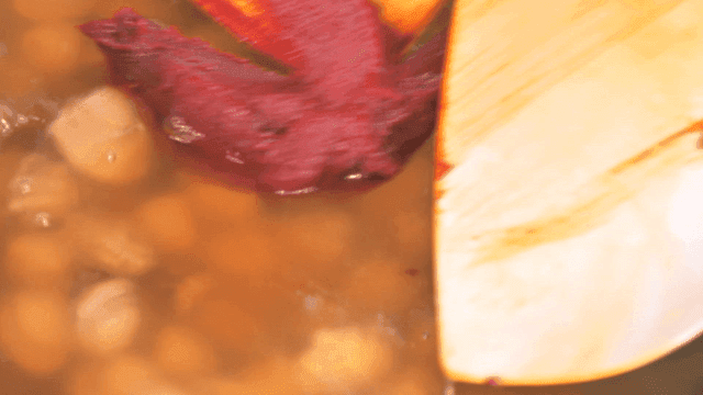 Gochujang added to clam soup