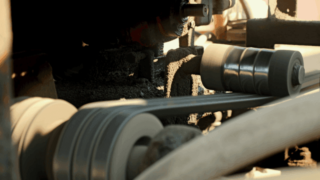 작동 중인 기계의 근접 촬영