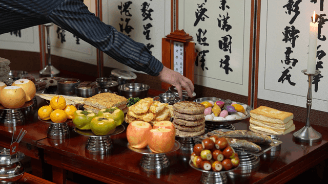 전통 한국 명절 차례상