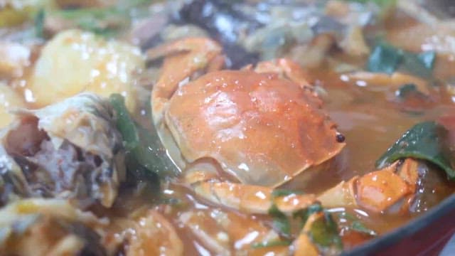 Spicy Stew with Fresh Fish and Vegetables