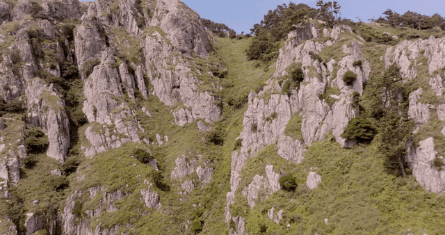 Rocky cliffs by the ocean