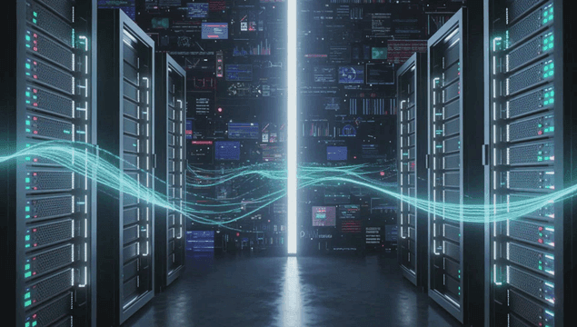 Data servers with digital waves