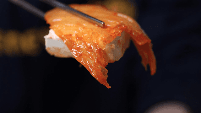 Kimchi and tofu in a bowl