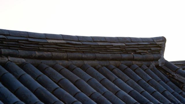 Korean Traditional Tile Roof in Hanok Village