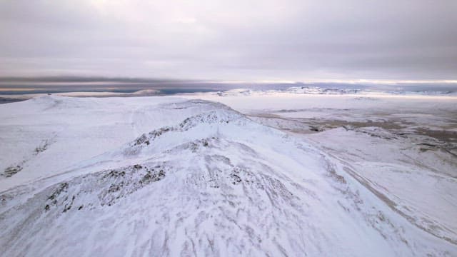 Snow-covered mountain landscape