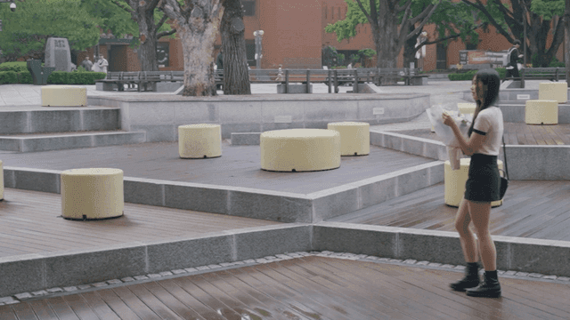 공원에서 만난 커플