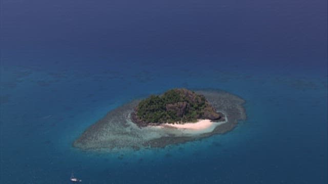 View of an Isolated Tropical Island