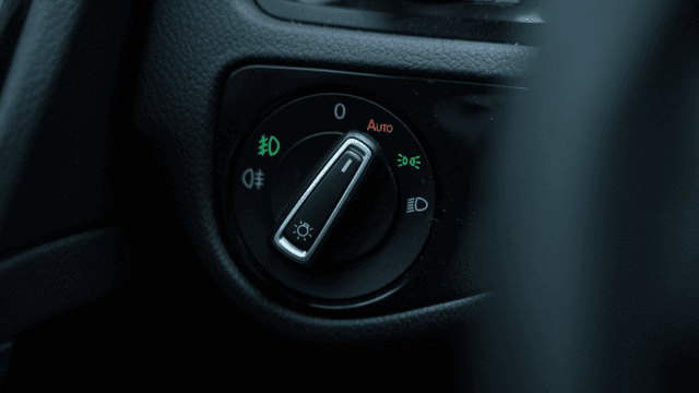 Car headlight control knob